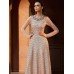 11035 PEACH BEIGE NAKKASHI EUPHORIA WEDDING WEAR DRESS 